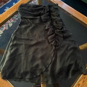 American Eagle Outfitters Black Strapless Dress